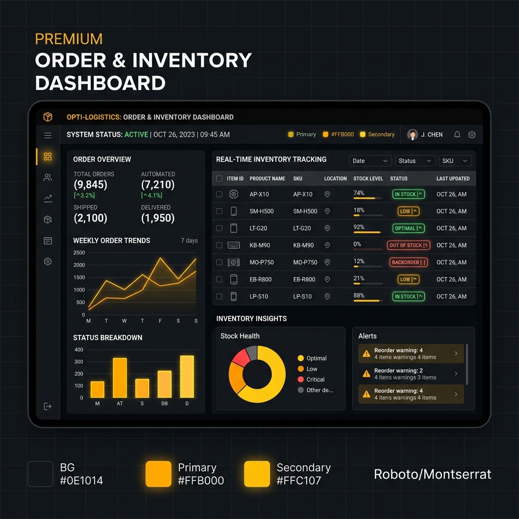 Inventory & Order Workflow Automation - Business Operations